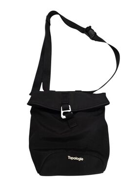 Topologie Black Roll-Top Crossbody Bag